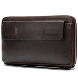 Tamxo™ Genuine Leather Men's Clutch Wallet for Business Card Cash Bills