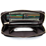 Tamxo™ Genuine Leather Men's Clutch Wallet for Business Card Cash Bills