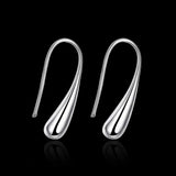 Tamxo™ Sterling Silver Water Droplets Earrings – Elegant Drop Earrings for Women