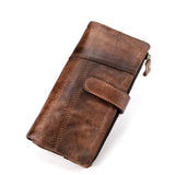 Tamxo™ Vintage Fashion Leather Long Wallet for Men and Women - RFID Protection included