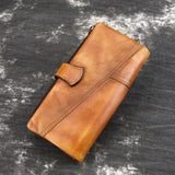 Tamxo™ Vintage Fashion Leather Long Wallet for Men and Women - RFID Protection included
