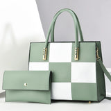Tamxo™ PU Leather Tote Bag Set with Large Capacity Shoulder Bag and Small Handbag Purse