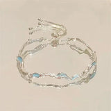 Tamxo™ Crystal Cherry Blossom Bracelet - Sweet, Shiny Pink Flowers Zircon Bow Aesthetic