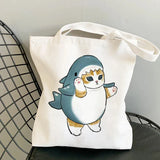 Tamxo™ Kawaii Cats Cartoon Manga Tote Bag – High Capacity Canvas Shoulder Bag