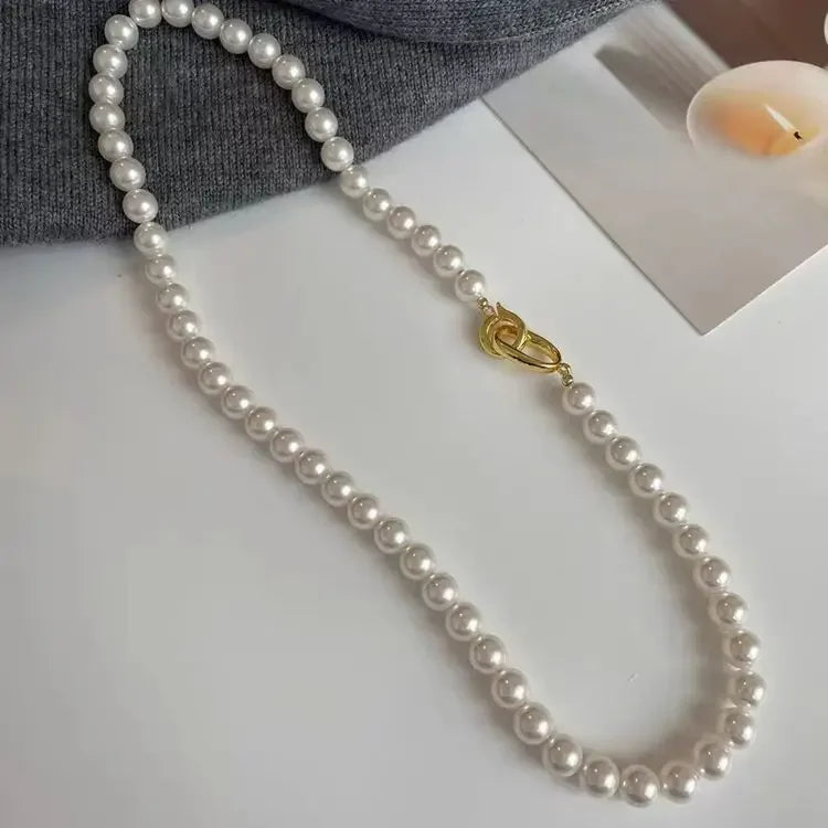 Tamxo™ Grey Pearl Choker Necklace - High-Grade Luxe Fashion Accessory