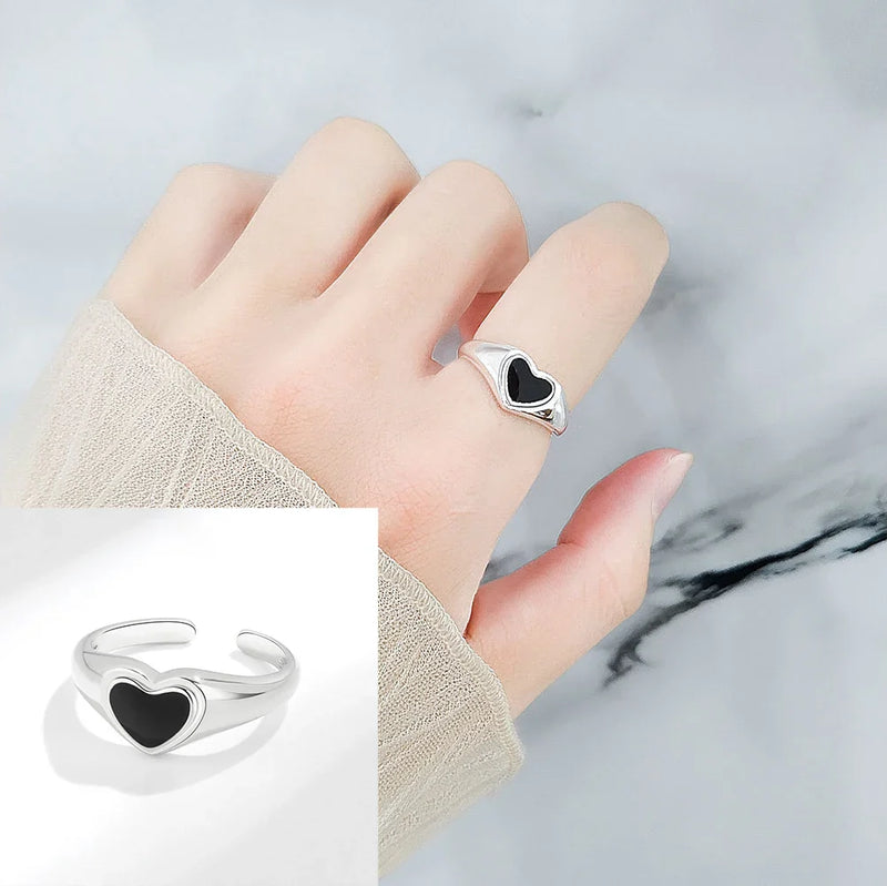 Tamxo™ 925 Sterling Silver Hollowed Out Geometric Ring – Overlapping Design for Women