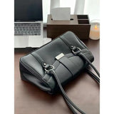 Tamxo™- Vintage Black Shoulder Bag for Stylish Women: Chic Tote for Daily Use