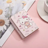 Tamxo™ Pink Hello Kitty Short Wallet: Cute Fashion Small Pu Leather Ladies Pretty Purse