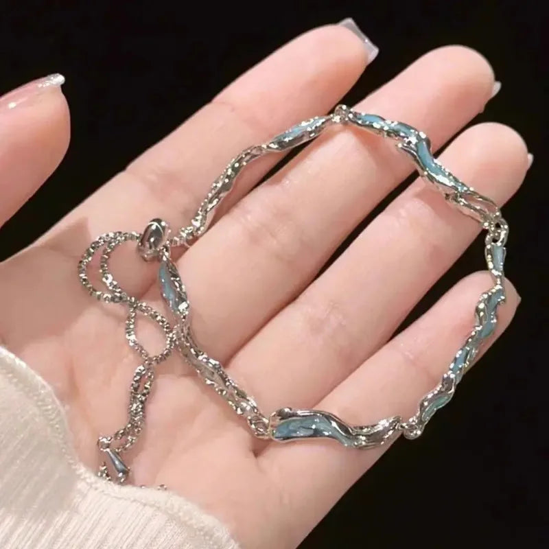 Tamxo™ Crystal Cherry Blossom Bracelet - Sweet, Shiny Pink Flowers Zircon Bow Aesthetic