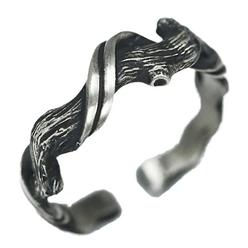 Tamxo™ Vintage Wood Adjustable Ring, Gothic Fashion Jewelry for Men and Women