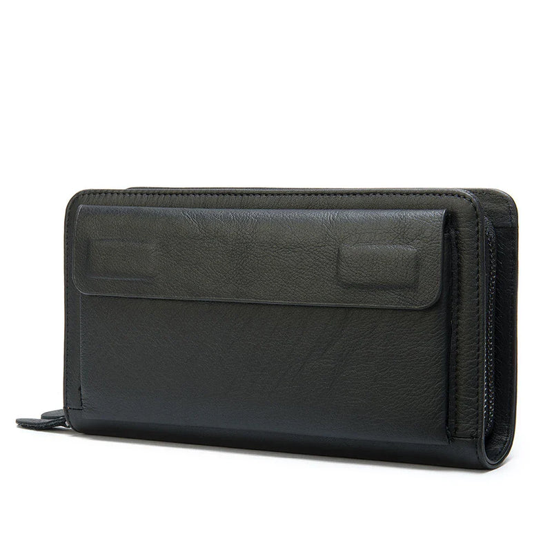 Tamxo™ Genuine Leather Men's Clutch Wallet for Business Card Cash Bills