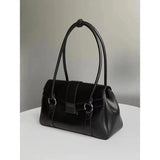 Tamxo™- Vintage Black Shoulder Bag for Stylish Women: Chic Tote for Daily Use