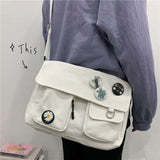 Tamxo™ Cute Canvas Messenger Bag – Versatile and Stylish Crossbody for Everyday Use