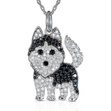 Tamxo™ Cavalier Rhinestone Necklace: Exquisite Pet Memorial Jewelry, Dog Lover Gift