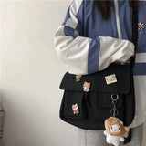 Tamxo™ Cute Canvas Messenger Bag – Versatile and Stylish Crossbody for Everyday Use
