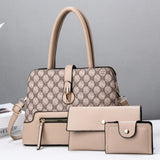 Tamxo™ Fashion Trend Women Handbag Tote Clutch Purse & Wallet Set