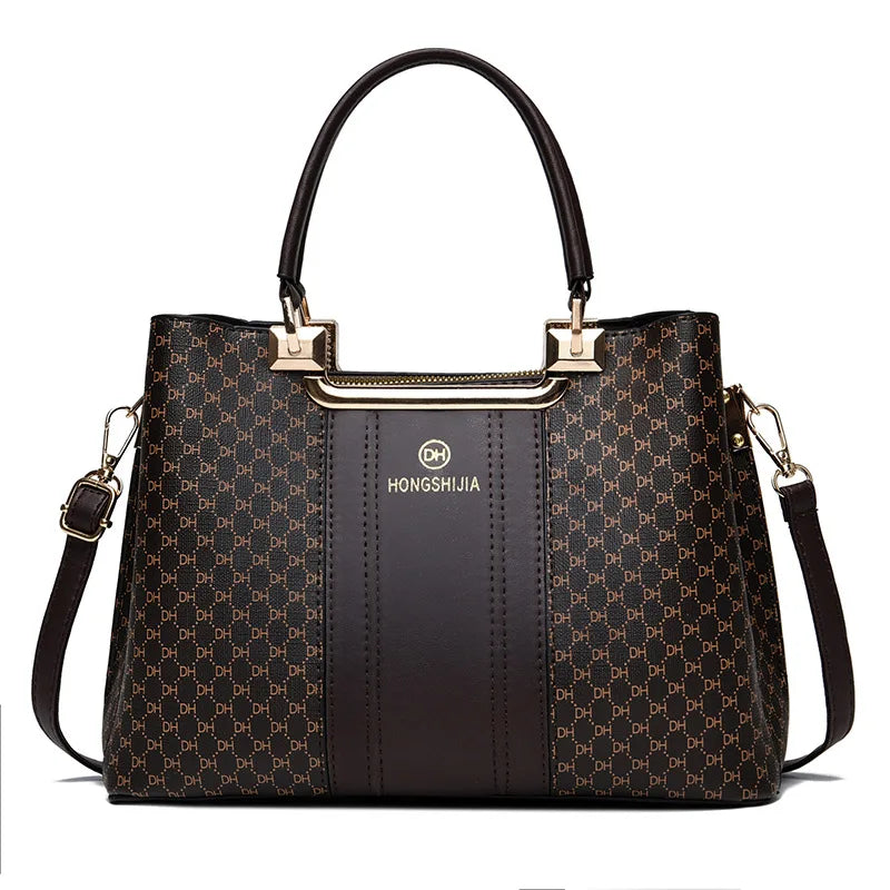 Tamxo™ PU Leather Top Handle Satchel Tote Shoulder Bag Large Capacity Messenger School Work