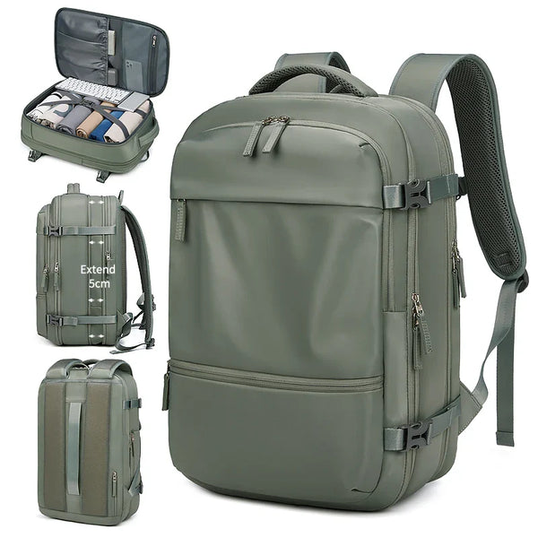 Tamxo™ 16" Expandable Laptop Backpack with Wet/dry Bag - 39L Capacity