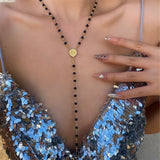Tamxo™ Bohemian Crystal Zircon Y-Shaped Necklace - Colorful & Stylish Collarbone Chain