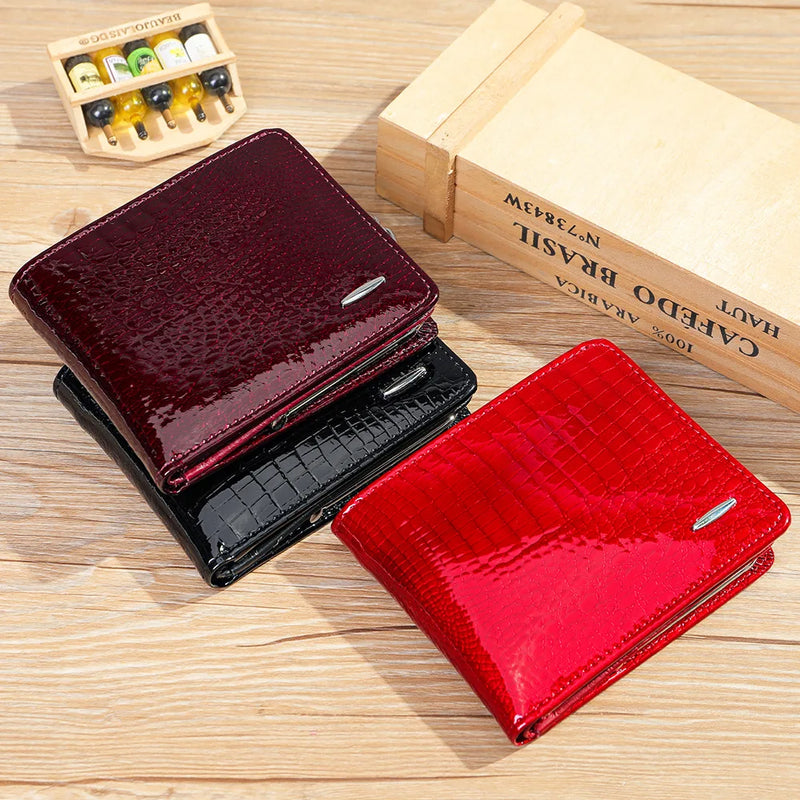Tamxo™ Designer Genuine Leather Woman Wallet Coin Card Purse Clutch Evening Clip