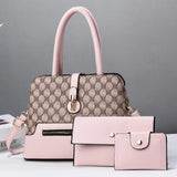 Tamxo™ Fashion Trend Women Handbag Tote Clutch Purse & Wallet Set