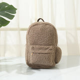 Korean Lamb Wool Backpack for Women by Tamxo™ - Plush Cartoon Backpack for Children