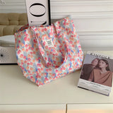 Tamxo™ Floral Canvas Tote Bag – Stylish & Spacious Shoulder Bag for Women
