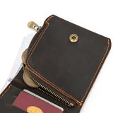 Tamxo™ Men's Retro Leather Bifold Wallet with Coin Purse and Card Holder