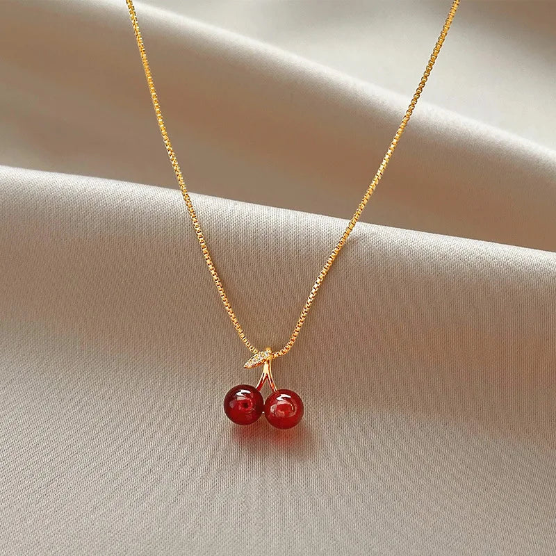 Tamxo™ Sweet Cherry Pendant Earrings | Trendy Korean Fruit Jewelry for Women