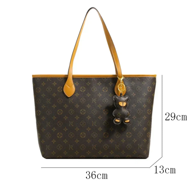 Tamxo™ Soft Leather Tote Bag | Luxury High Capacity Shoulder Handbag for Women