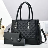 Tamxo™ 3-Piece Women's Bag Set: Tote, Clutch, Wallet - Stylish & Spacious Shoulder Bags