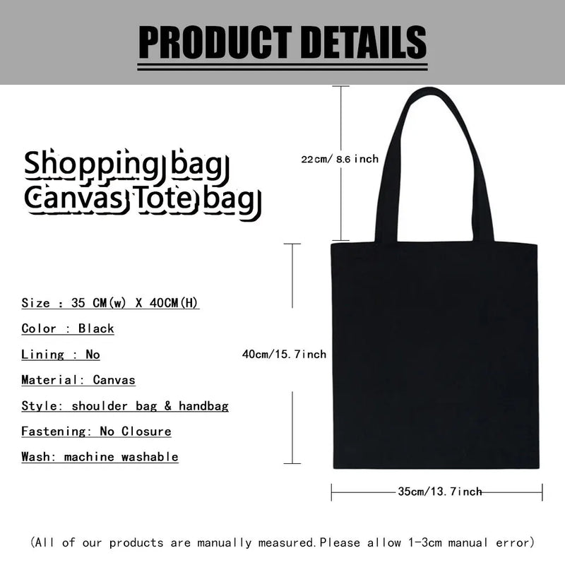 Tamxo™ Kawaii Cats Cartoon Manga Tote Bag – High Capacity Canvas Shoulder Bag