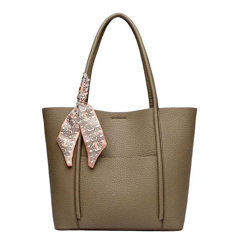 Tamxo™ Genuine Leather Tote Bag Women's Large Capacity Designer Handbag