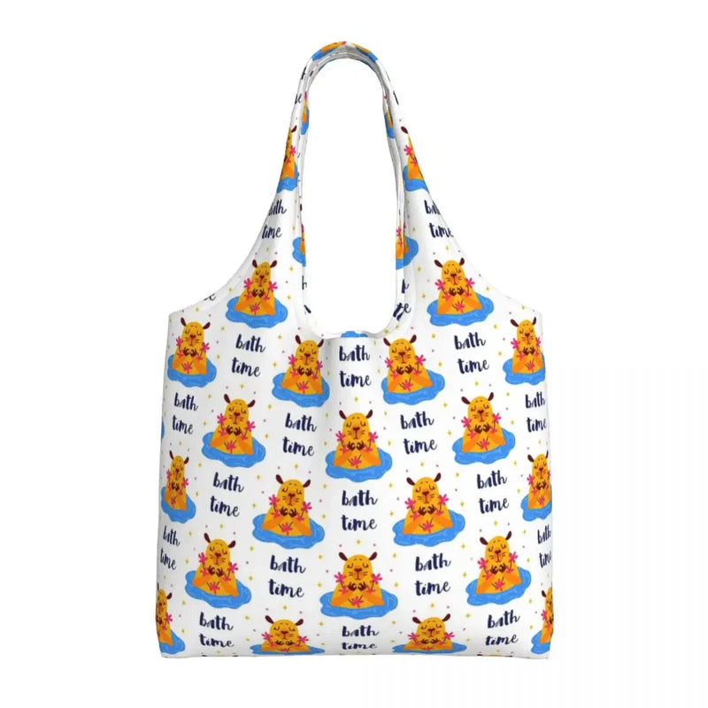 Capybara Tree Pattern Tote Bag by Tamxo™