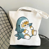 Tamxo™ Kawaii Cats Cartoon Manga Tote Bag – High Capacity Canvas Shoulder Bag