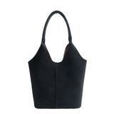 Tamxo™ Solid Color PU Buckle Tote Bag: Stylish, Spacious, Versatile Shoulder Handbag