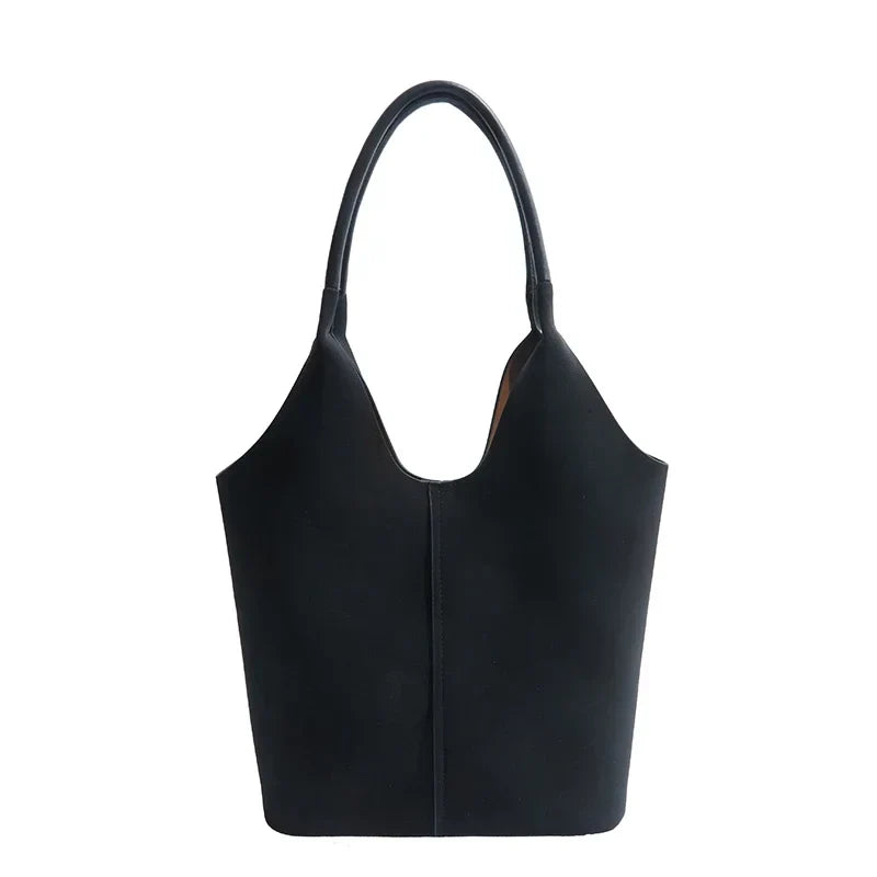 Tamxo™ Solid Color PU Buckle Tote Bag: Stylish, Spacious, Versatile Shoulder Handbag
