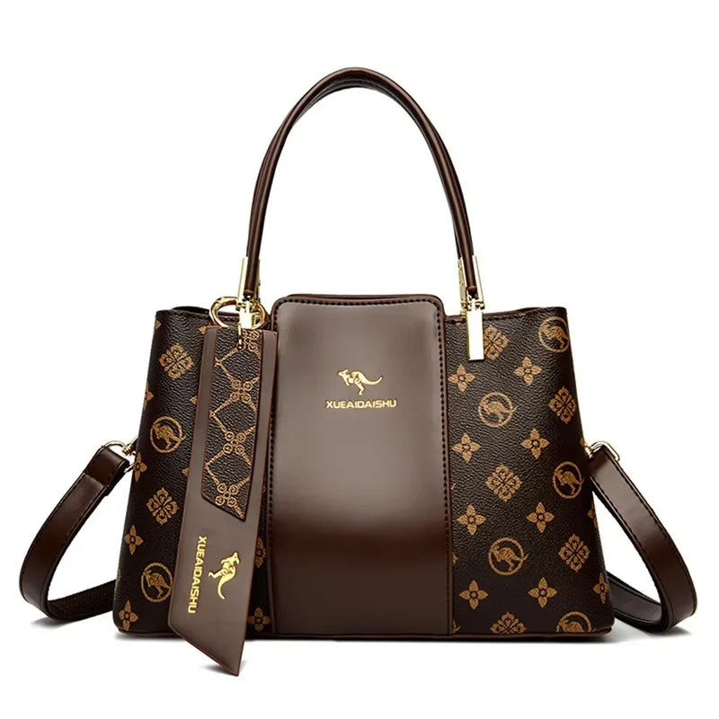 Tamxo™ Classic Retro Crossbody Tote Bag Large Capacity Printed Shoulder Handbag