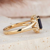 Tamxo™ Sapphire Inlaid Gold-Plated Women's Ring