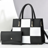Tamxo™ PU Leather Tote Bag Set with Large Capacity Shoulder Bag and Small Handbag Purse