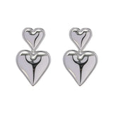 Tamxo™ 18K Gold Plated Stainless Steel Heart Drop Earrings for Women