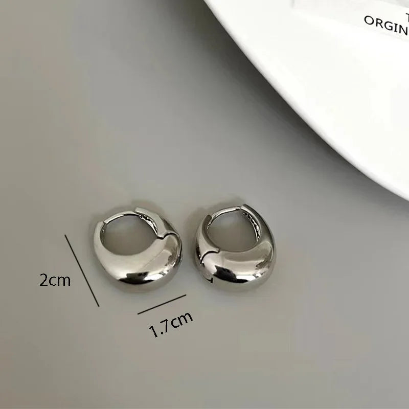 Tamxo™ Stainless Steel Chunky Hoop Earrings - Fashion Statement Jewelry