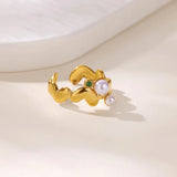Tamxo™ Multi Heart Zirconia Ring Set - Elegant Golden Wedding Jewelry