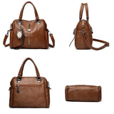 Tamxo™ Owl Pendant Shoulder Bag - Luxury PU Leather Handbag for Women