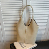Tamxo™ Solid Color PU Buckle Tote Bag: Stylish, Spacious, Versatile Shoulder Handbag