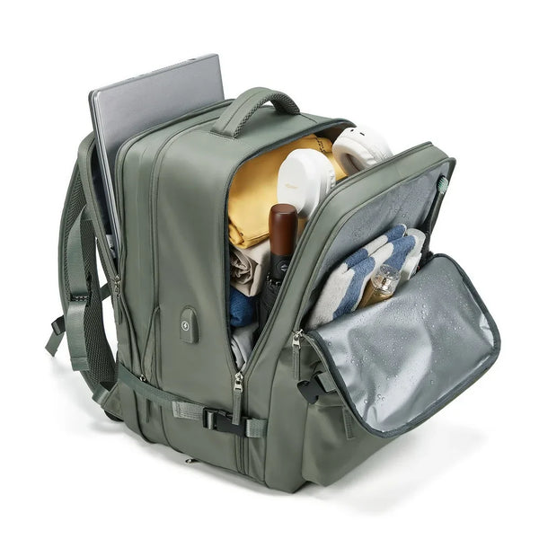 Tamxo™ 16" Women Travel Backpack with USB Charging and Shoe Bag