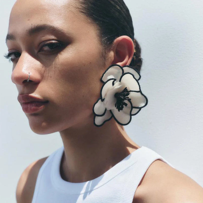 Tamxo™ Boho Style Large Flower Earrings for Women, Statement Jewelry, Holiday Party Gifts