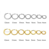Tamxo™ Crystal Zirconia Hoop Earrings Women Minimalist Jewelry