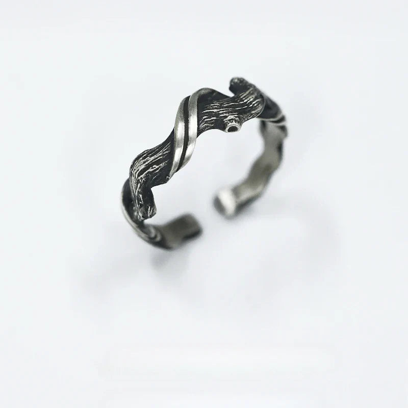 Tamxo™ Vintage Wood Adjustable Ring, Gothic Fashion Jewelry for Men and Women