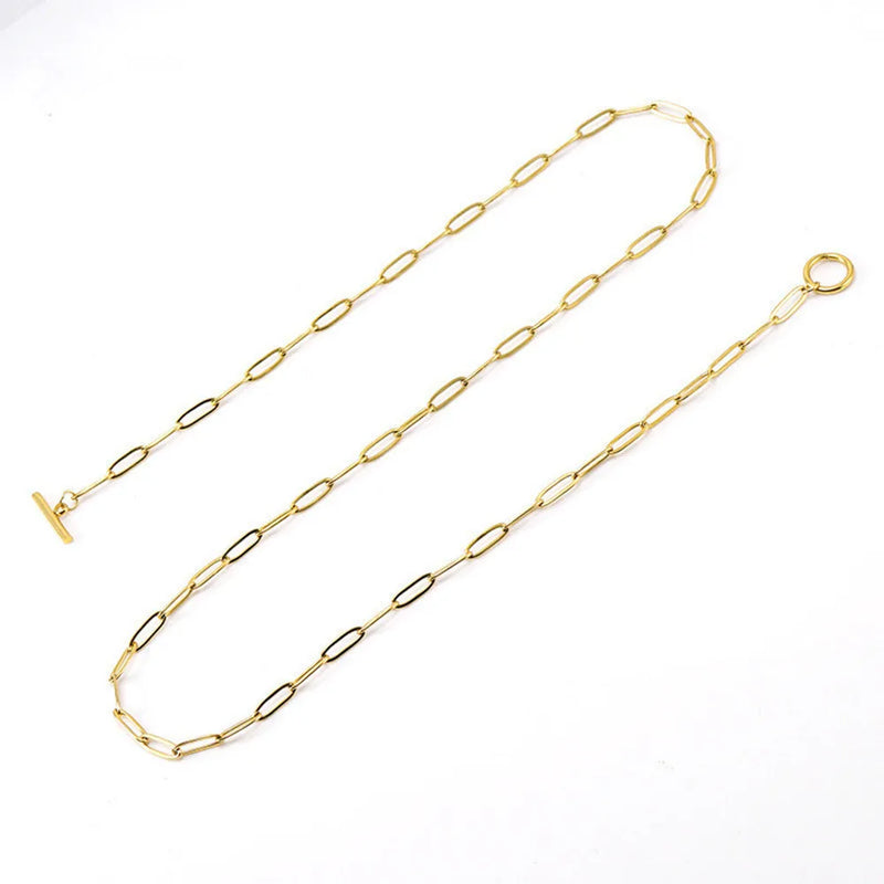Tamxo™ Stainless Steel Chain Necklace - Women's Fashion Jewelry